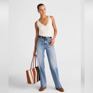 Madewell Emmett wide-leg jeans in Atlin wash size 31